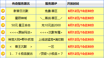 <strong>6月12日打金必蹲的新开传奇sf开服表来了！回收体系扎实才是硬道理</strong>